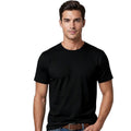 Toptan Bez Çanta orange crew neck t-shirt, 100% cotton, regular fit, plain design.