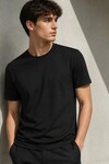 Bisiklet Yaka Baskısız Tişört - SKU: P00010643